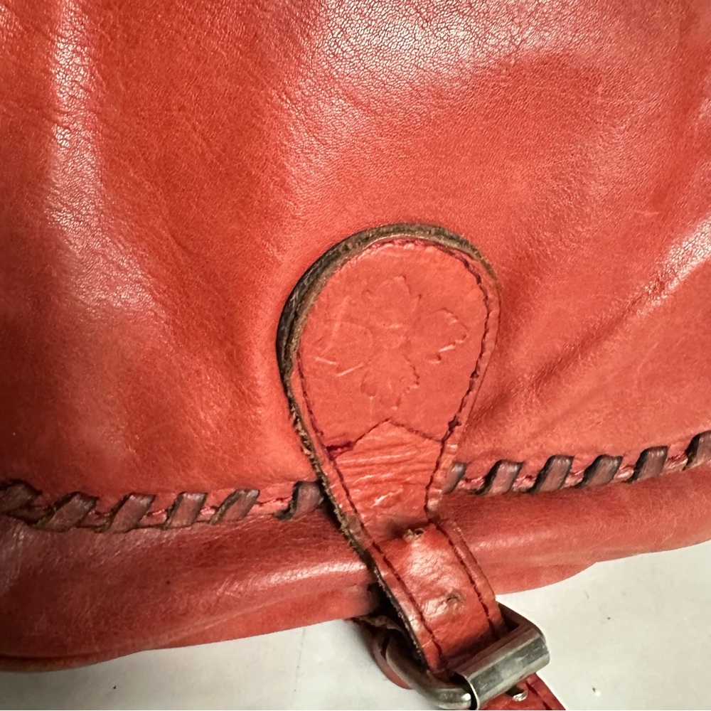 Vintage Patricia Nash Red Leather Crossbody Bag - Picture 3 of 5
